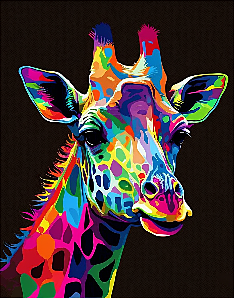 Giraffe Paint By Numbers