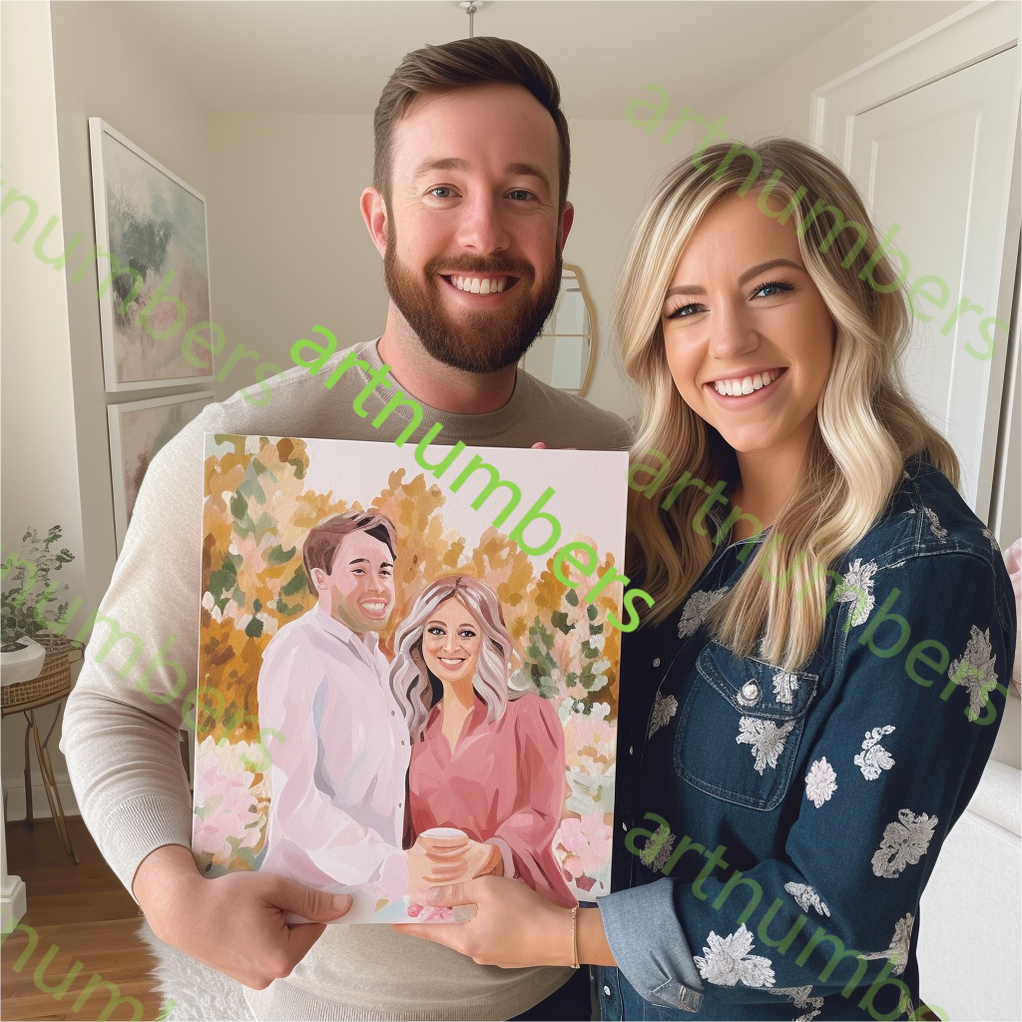 Personalised Photo Custom Diy Paint By Numbers Kits Uk PBN90268