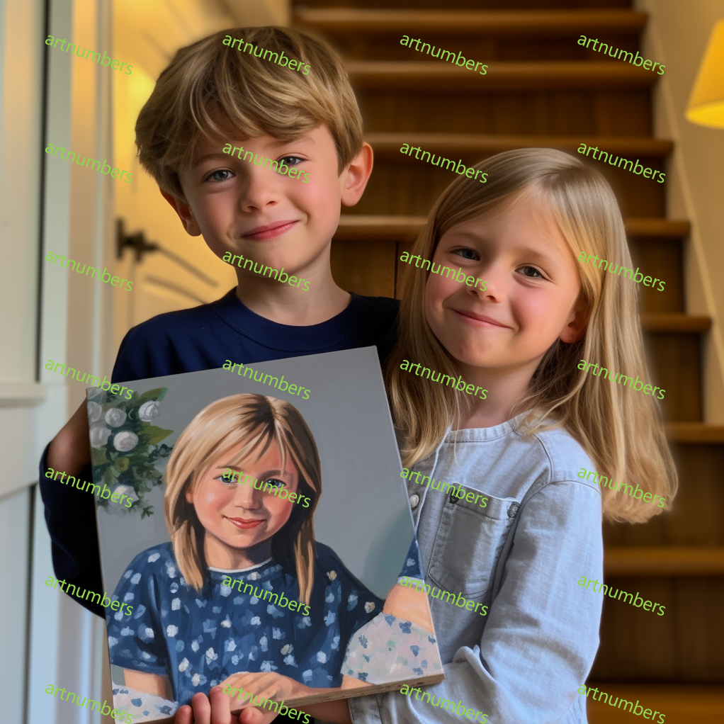 Personalised Photo Custom Diy Paint By Numbers Kits Uk PBN90268