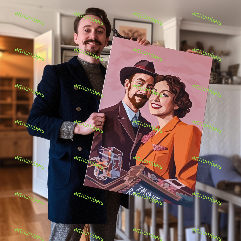 Personalised Photo Custom Diy Paint By Numbers Kits Uk PBN90268