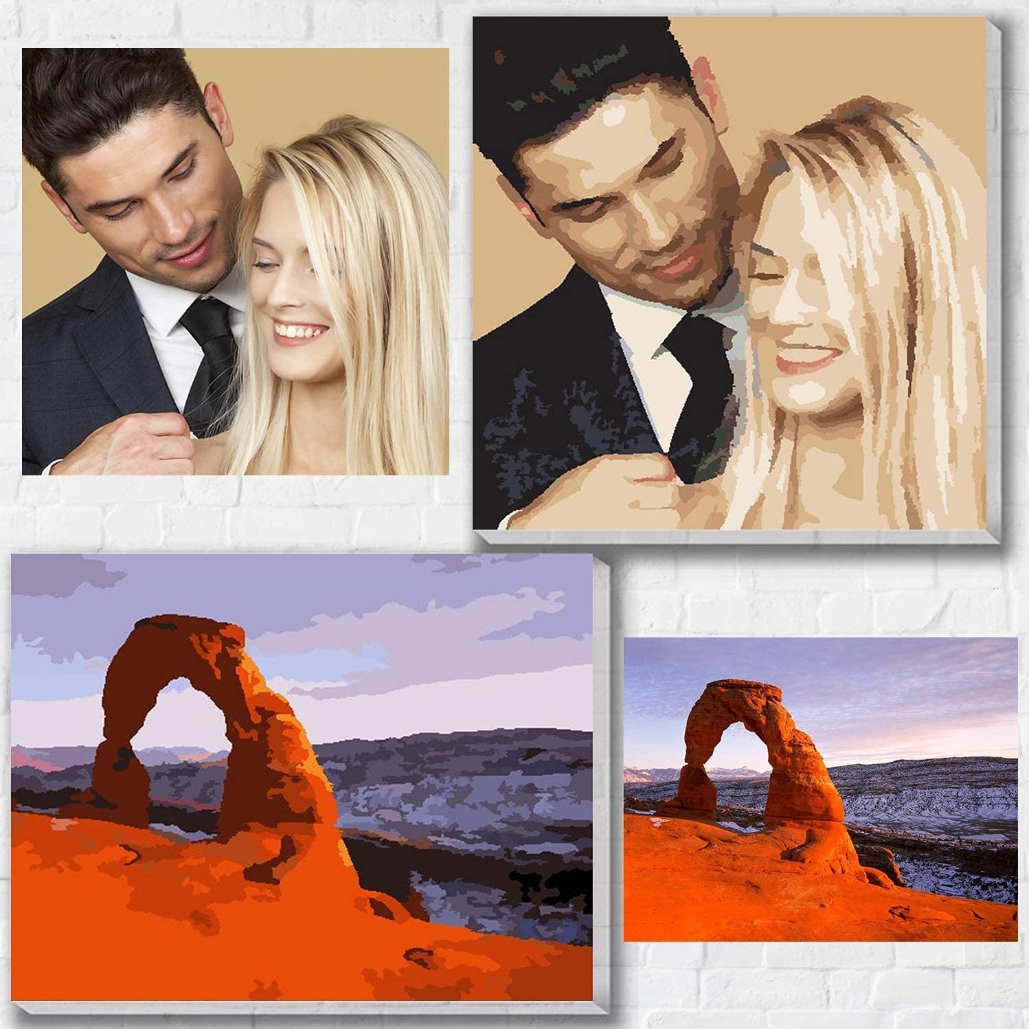Personalised Photo Custom Diy Paint By Numbers Kits Uk PBN90268