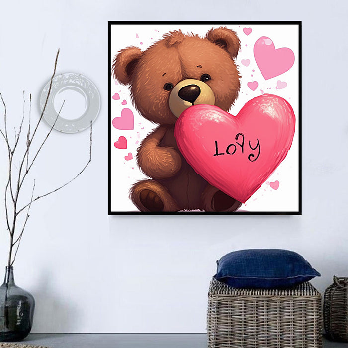 Bear Paint By Numbers Kits UK MJ2168