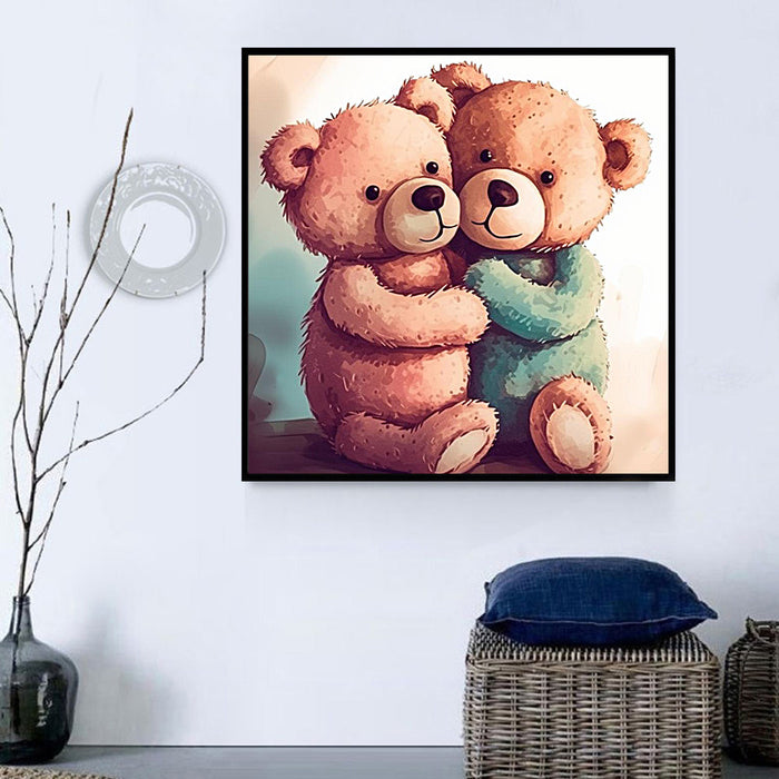 Bear Paint By Numbers Kits UK MJ2169