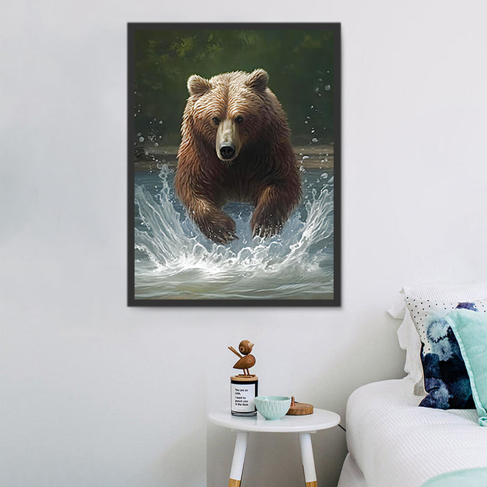 Bear Paint By Numbers Kits UK MJ2185