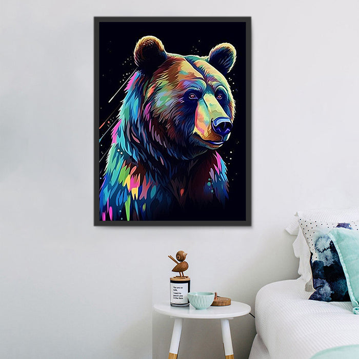 Bear Paint By Numbers Kits UK MJ2187