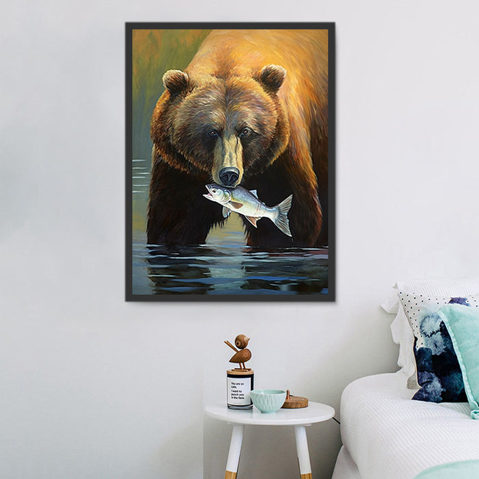 Bear Paint By Numbers Kits UK MJ2189