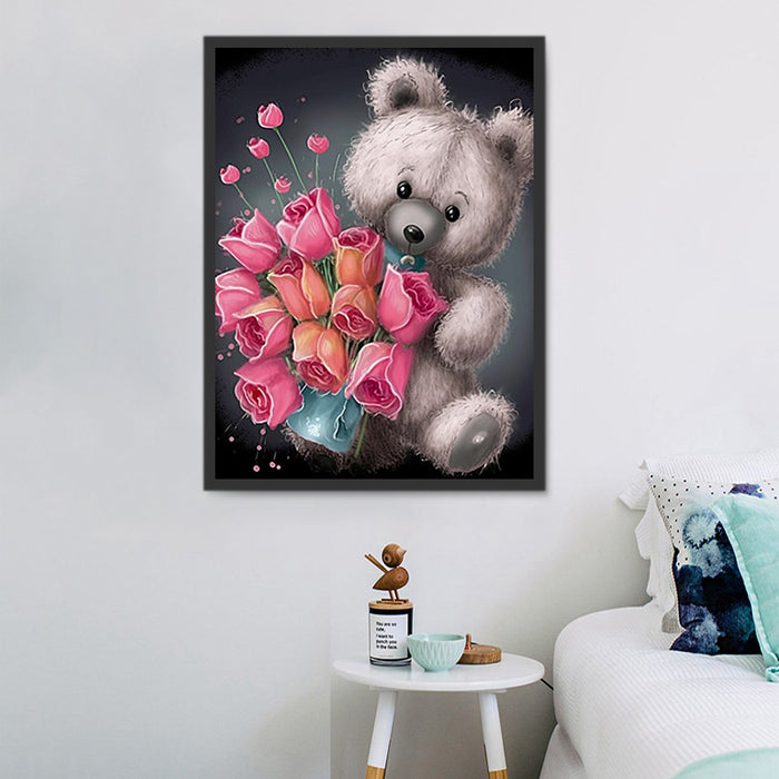 Bear Paint By Numbers Kits UK MJ2191