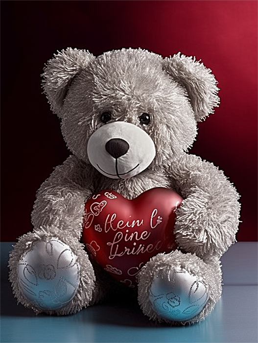 Bear Paint By Numbers Kits UK MJ2201