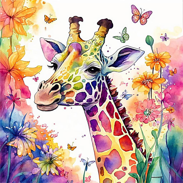 Giraffe Paint By Numbers Kits UK MJ2216