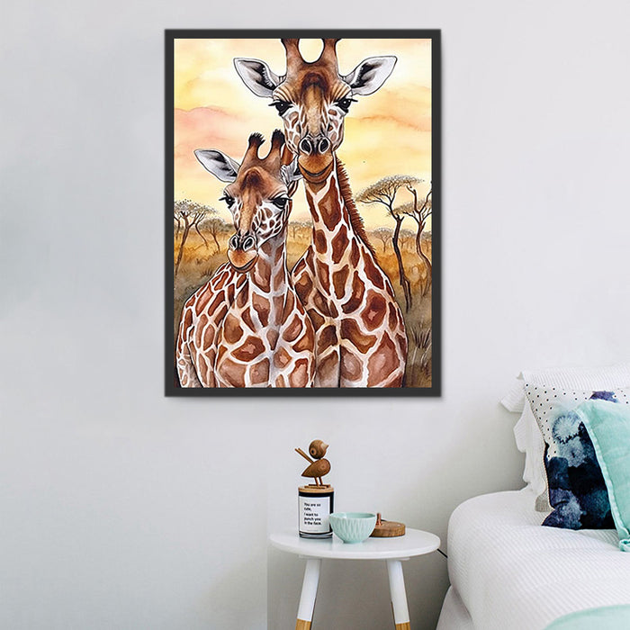 Giraffe Paint By Numbers Kits UK MJ2231