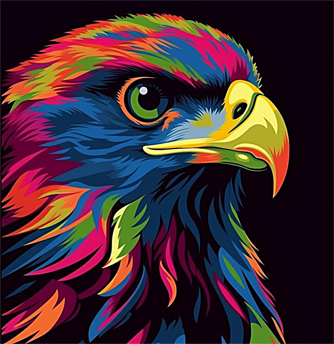 Eagle Diy Paint By Numbers Kits UK For Adult Kids MJ2263