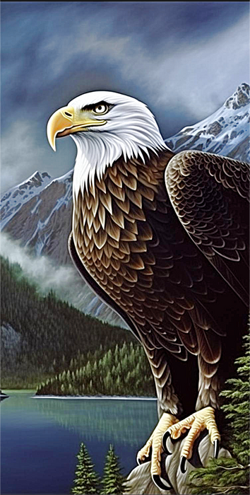 Eagle Diy Paint By Numbers Kits UK For Adult Kids MJ2274