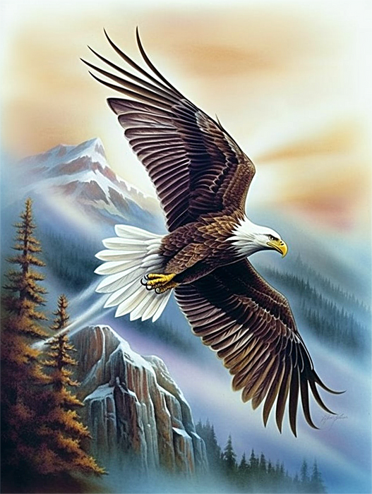 Eagle Paint By Numbers Kits UK MJ2290