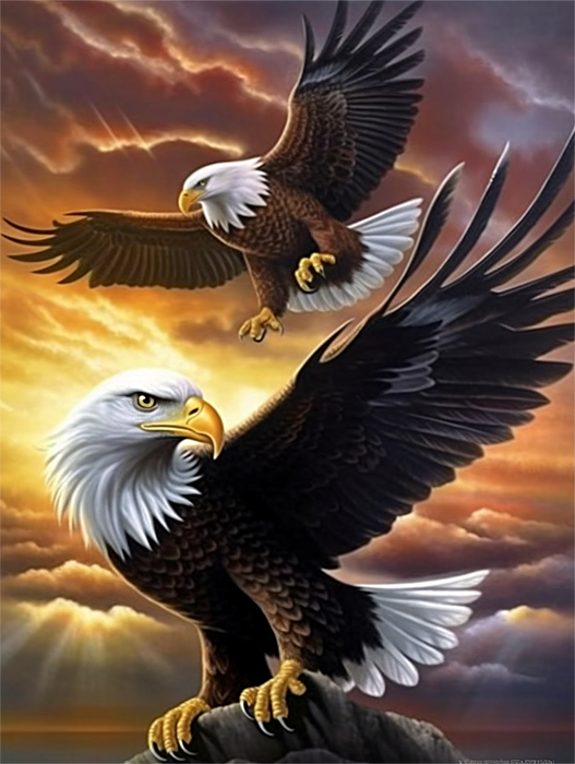 Eagle Paint By Numbers Kits UK MJ2295