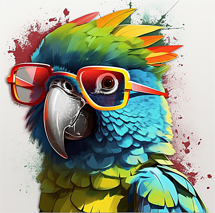 Parrot Paint By Numbers Kits UK MJ2303