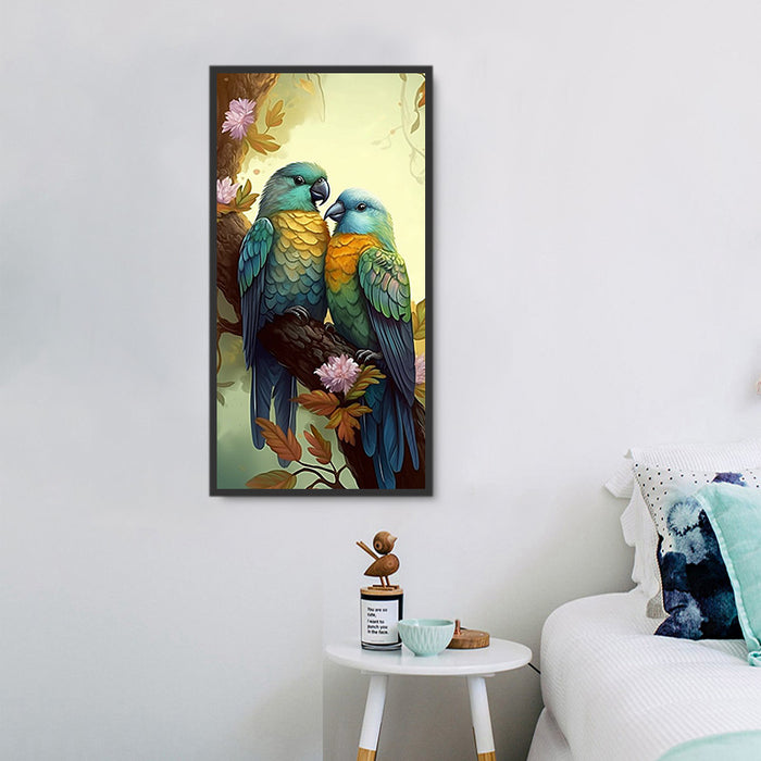 Parrot Diy Paint By Numbers Kits UK For Adult Kids MJ2314