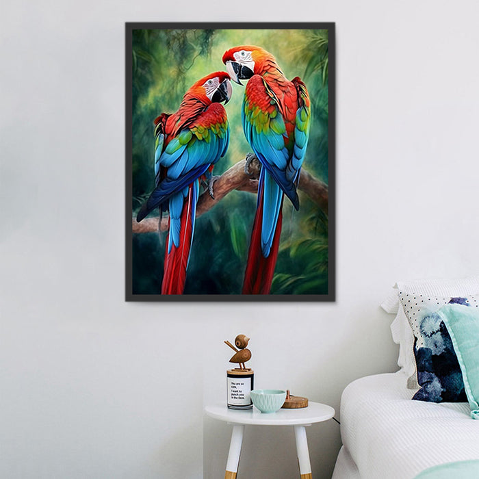 Parrot Diy Paint By Numbers Kits UK For Adult Kids MJ2318