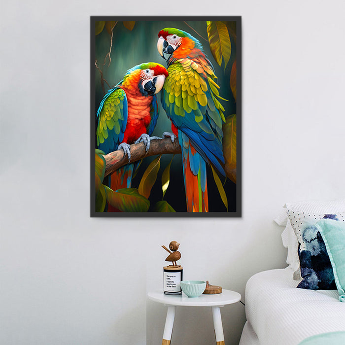 Parrot Diy Paint By Numbers Kits UK For Adult Kids MJ2329