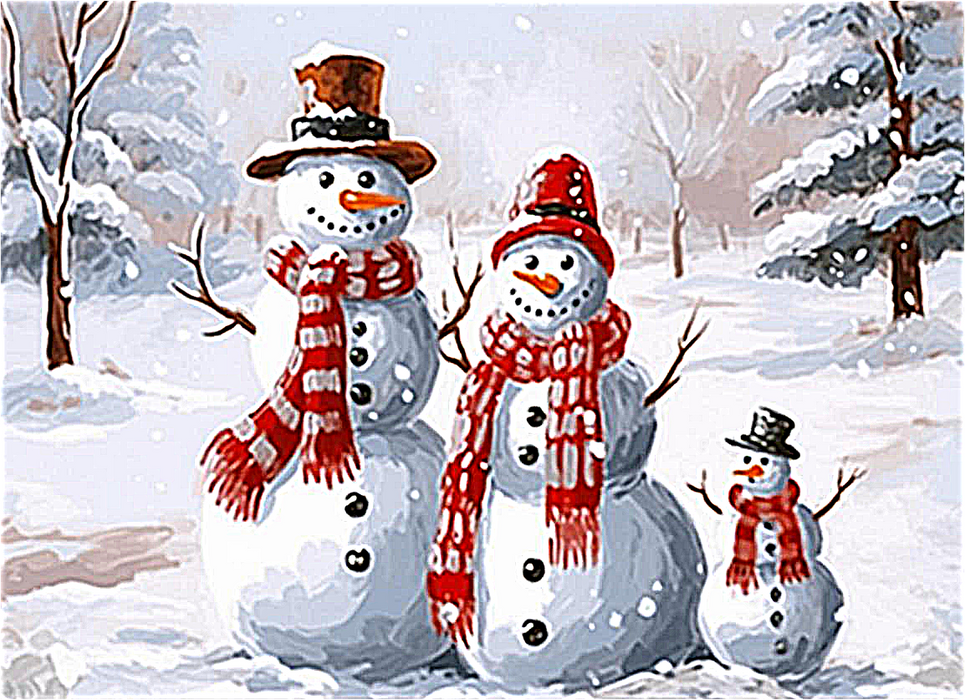Christmas Paint By Numbers Kits UK MJ2425
