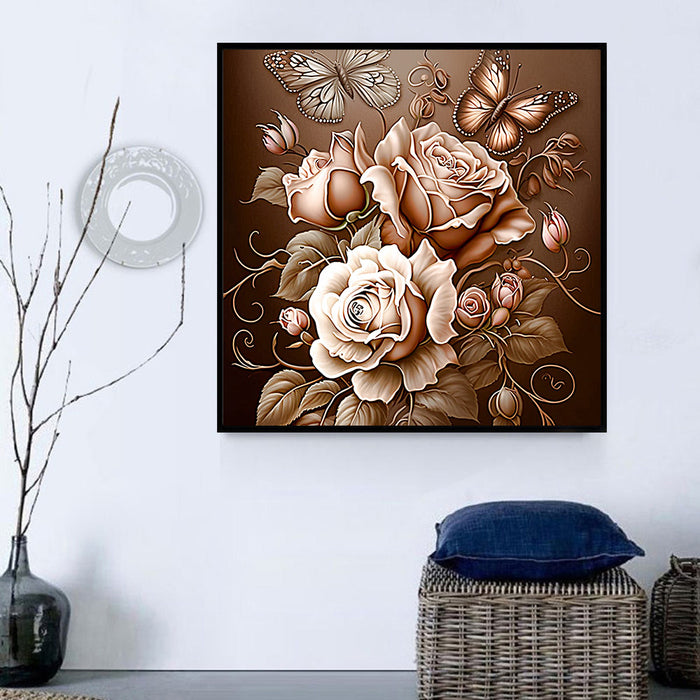 Flower Paint By Numbers Kits UK MJ2464