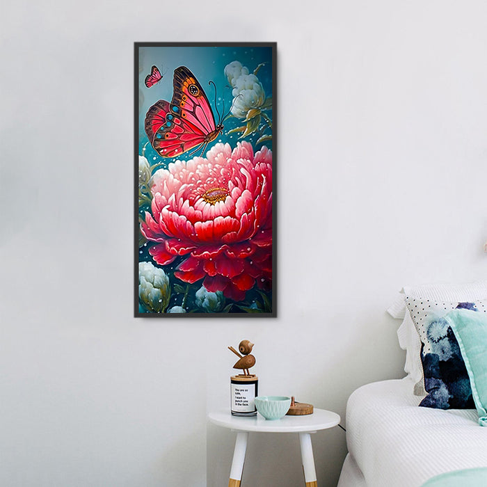 Flower Diy Paint By Numbers Kits UK For Adult Kids MJ2496