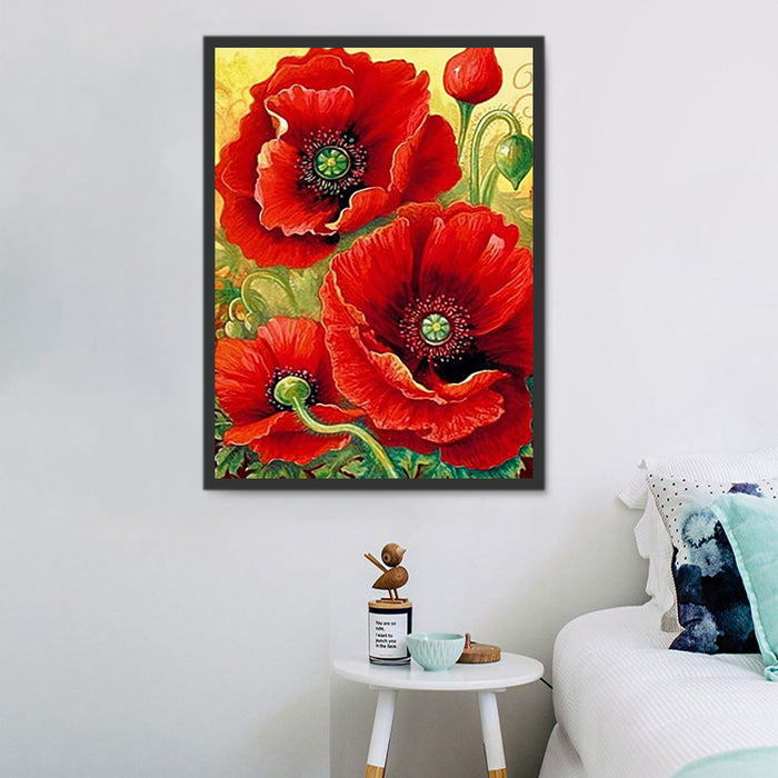 Flower Paint By Numbers Kits UK MJ2500