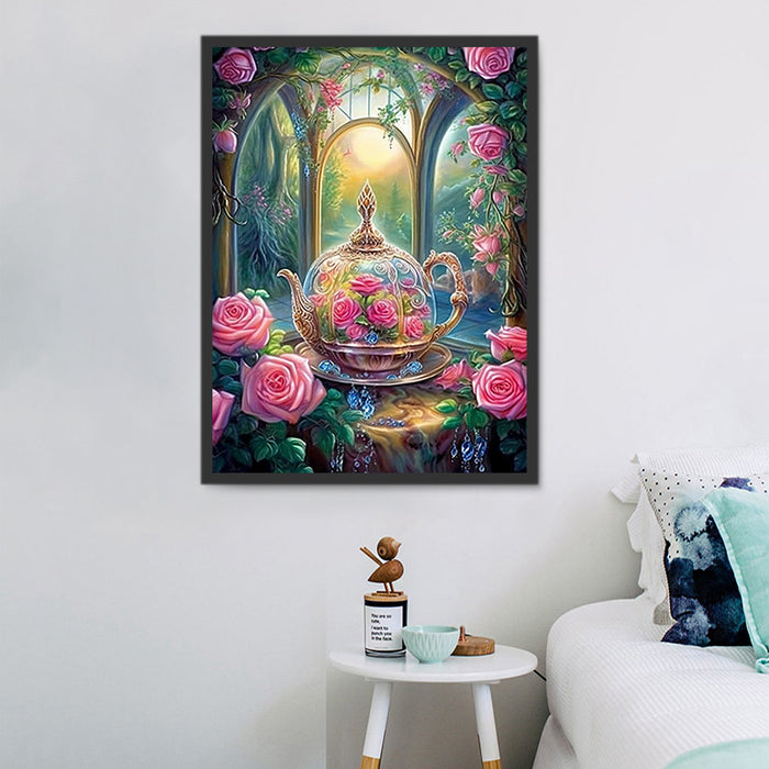 Flower Paint By Numbers Kits UK MJ2506