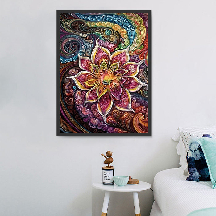 Flower Paint By Numbers Kits UK MJ2517