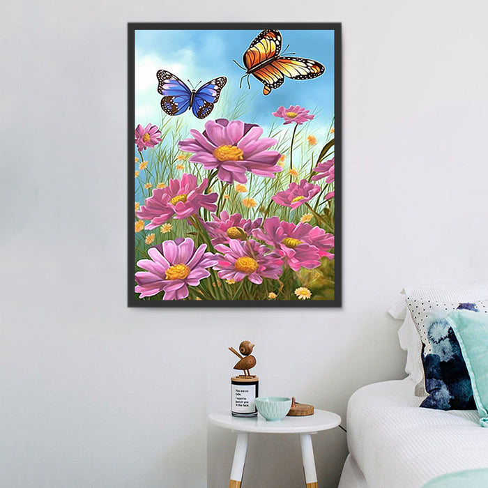 Flower Paint By Numbers Kits UK MJ2535