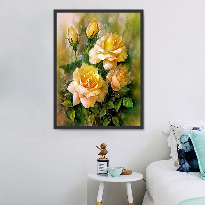 Flower Paint By Numbers Kits UK MJ2546