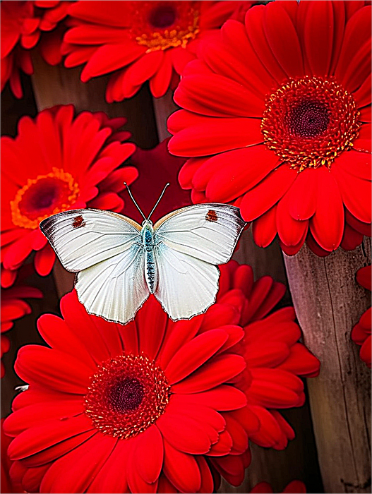 Flower Paint By Numbers Kits UK MJ2552