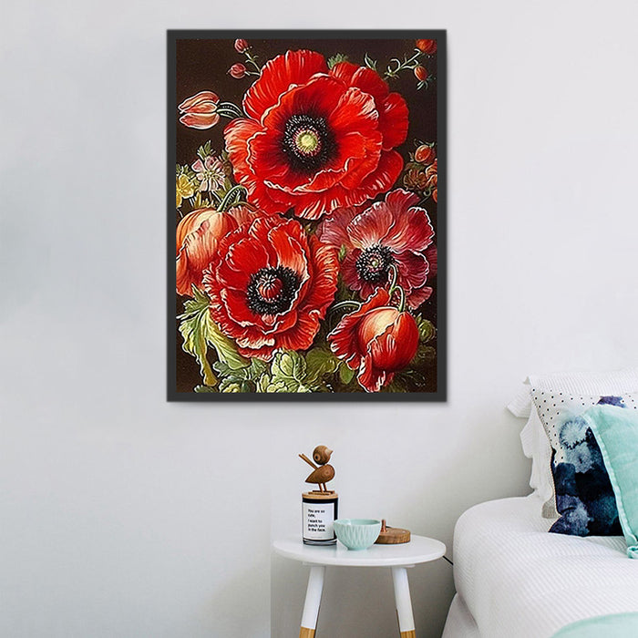 Flower Paint By Numbers Kits UK MJ2560