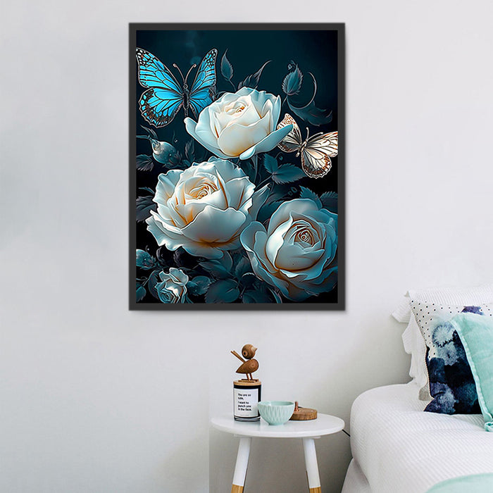 Flower Paint By Numbers Kits UK MJ2568