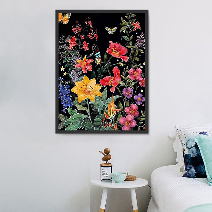 Flower Paint By Numbers Kits UK MJ2576