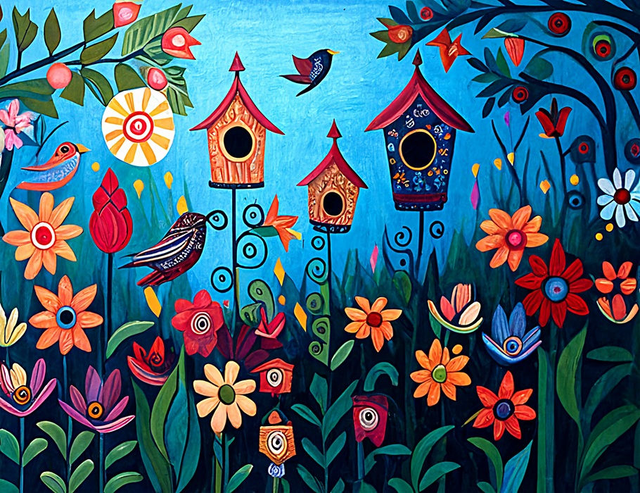 Flower Paint By Numbers Kits UK MJ2627