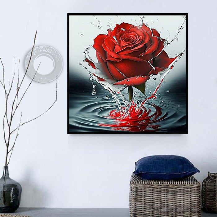 Rose Paint By Numbers Kits UK MJ2657
