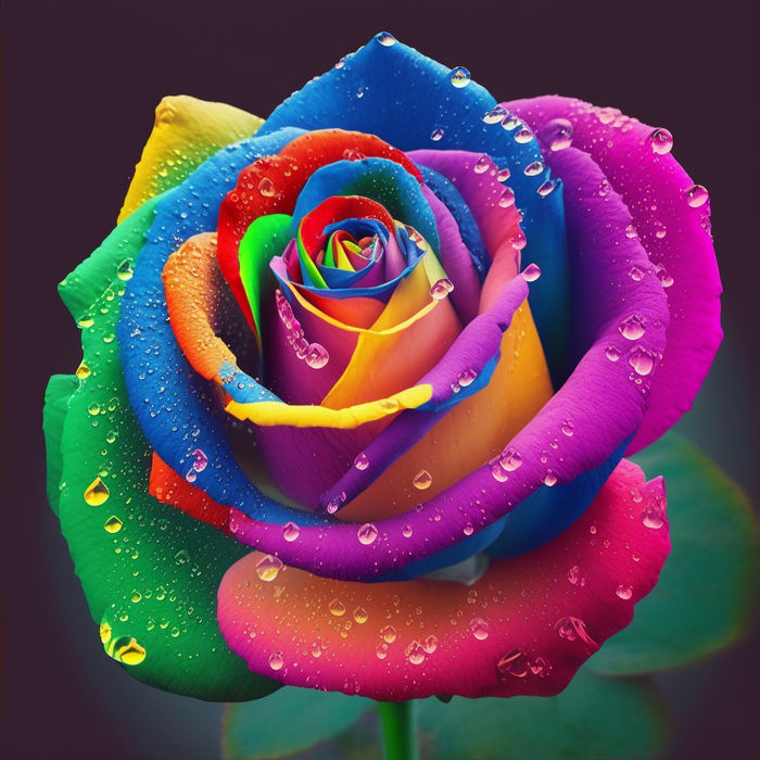 Rose Paint By Numbers Kits UK MJ2660