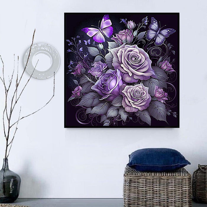 Rose Paint By Numbers Kits UK MJ2661