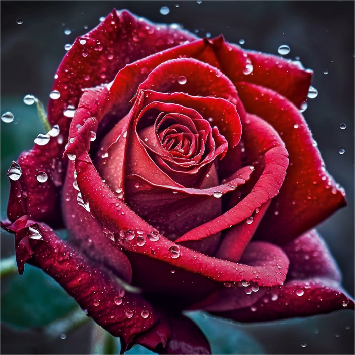 Rose Paint By Numbers Kits UK MJ2662