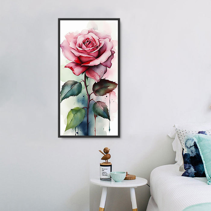 Rose Diy Paint By Numbers Kits UK For Adult Kids MJ2678