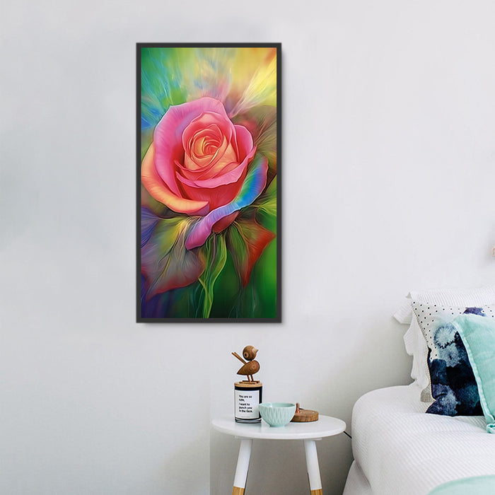 Rose Diy Paint By Numbers Kits UK For Adult Kids MJ2679