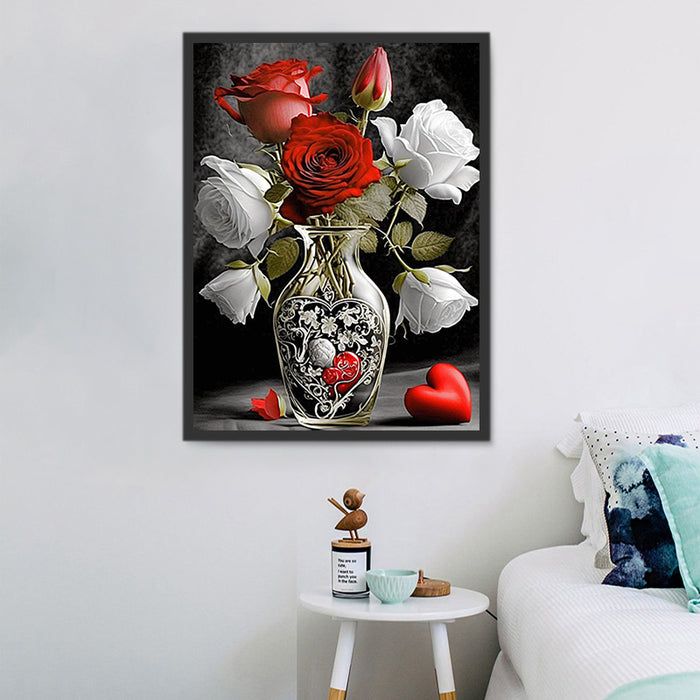 Rose Paint By Numbers Kits UK MJ2681