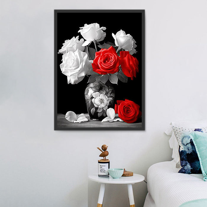 Rose Paint By Numbers Kits UK MJ2683