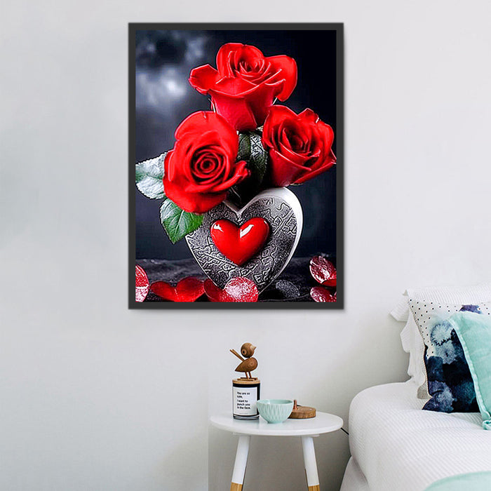 Rose Paint By Numbers Kits UK MJ2684