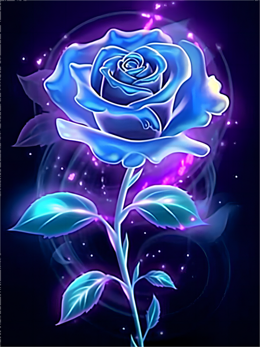 Rose Paint By Numbers Kits UK MJ2695