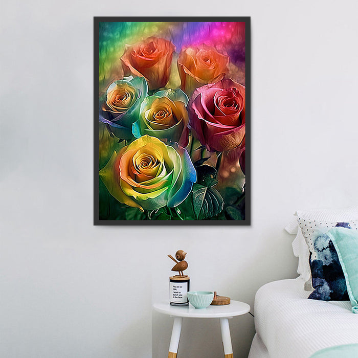 Rose Paint By Numbers Kits UK MJ2696