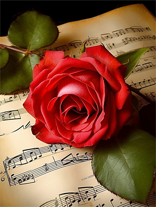 Rose Paint By Numbers Kits UK MJ2720