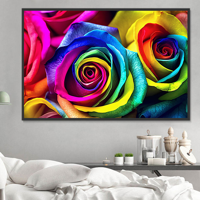 Rose Paint By Numbers Kits UK MJ2722