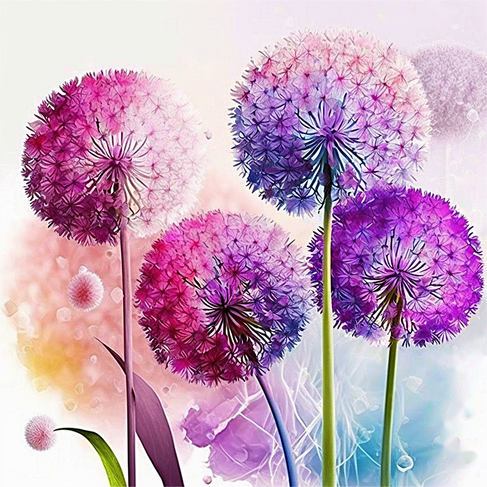 Dandelion Paint By Numbers Kits UK MJ2724