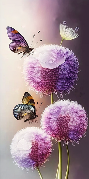 Dandelion Diy Paint By Numbers Kits UK For Adult Kids MJ2726